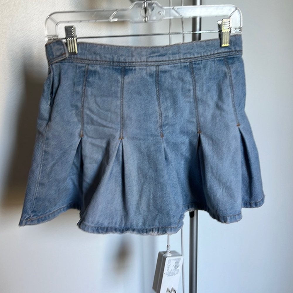 Denim mini skirt